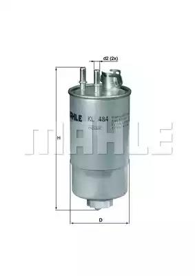 Фільтр палива KL484 MAHLE KNECHT