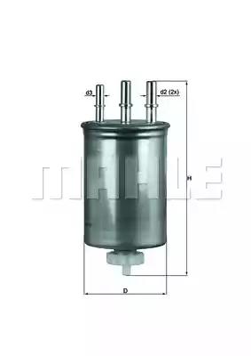 Паливний фільтр KL505 MAHLE KNECHT