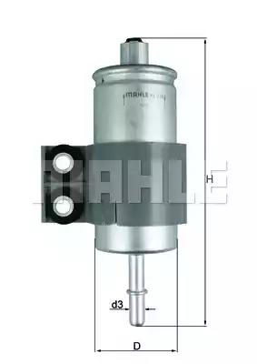 Фільтр паливний KL510 MAHLE KNECHT