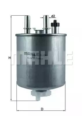 Фільтр палива KL834 MAHLE KNECHT