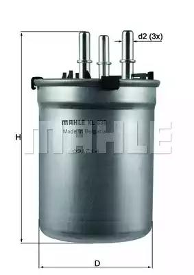 Aфільтр паливний mahle KL838 MAHLE KNECHT