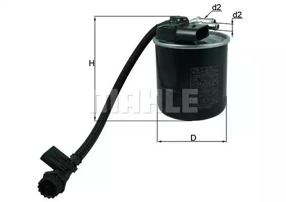 Фільтр паливний mb v w447/vito mixto w447/vito tourer w447/vito w447 2.1d 14- KL947 MAHLE KNECHT