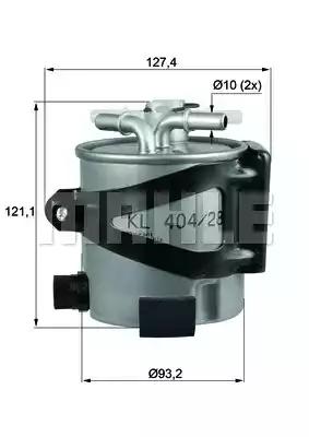 Паливний фільтр KLH4425 MAHLE KNECHT