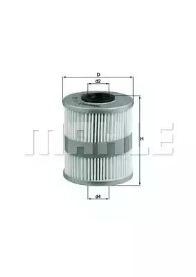 Фільтр паливний master/trafic 1.9-2.5 dci 03- KX218D MAHLE KNECHT