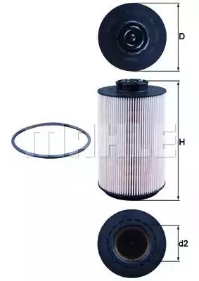 Фільтр паливний mahle renault volvo dennis KX230D MAHLE KNECHT