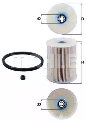 Фільтр паливний combo 1.7 di/cdti 01/ astra g/h/ vectra b/c заміна kx 78d KX231D MAHLE KNECHT