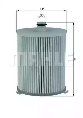 Фільтр паливний mahle KX2454D MAHLE KNECHT