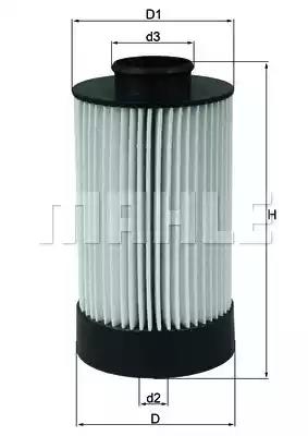 Фільтр паливний mahle iveco KX340D MAHLE KNECHT