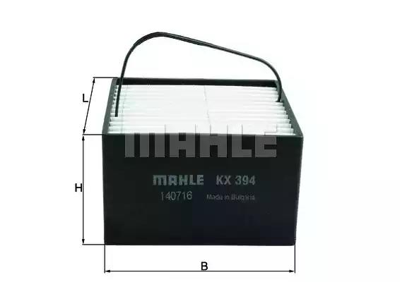 Паливний фільтр KX394 MAHLE KNECHT