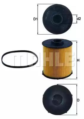 Фільтр паливний c/e w202/210 cdi om611/612 9802 KX70D MAHLE KNECHT