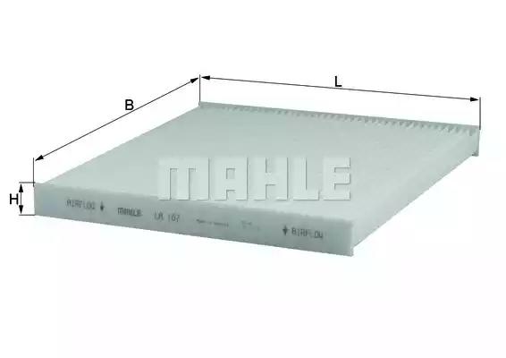 Фильтр воздух во внутренном пространстве LA107 MAHLE KNECHT