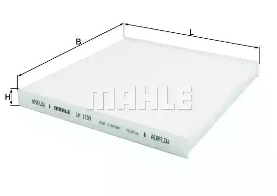 Фільтр салону LA1159 MAHLE KNECHT