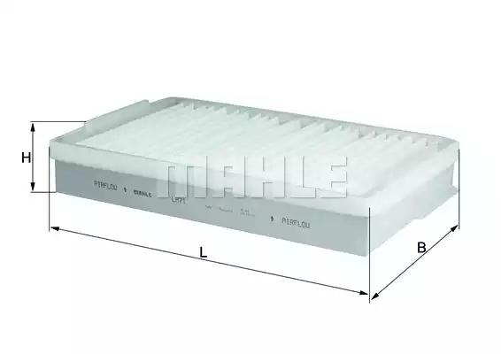 Фільтр повітря салону LA71 MAHLE KNECHT