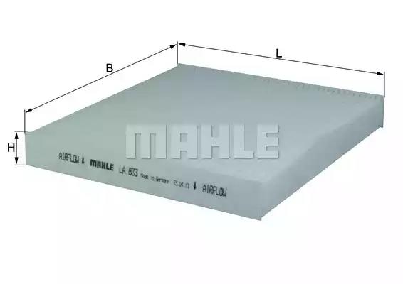 Фільтр салону LA833 MAHLE KNECHT