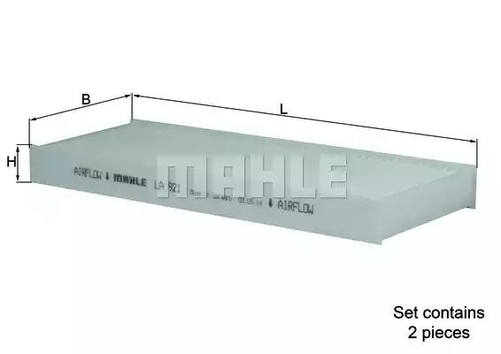 Фильтр салона LA921S MAHLE KNECHT