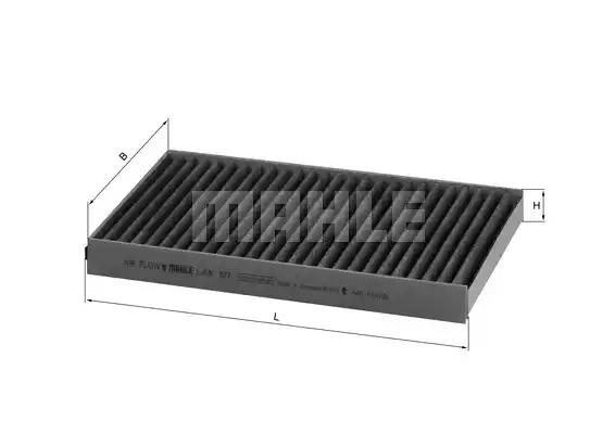 Фильтр салона угольный LAK197 MAHLE KNECHT
