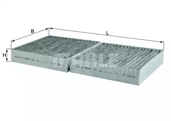 Фильтр воздух во внутренном пространстве LAK246 MAHLE KNECHT