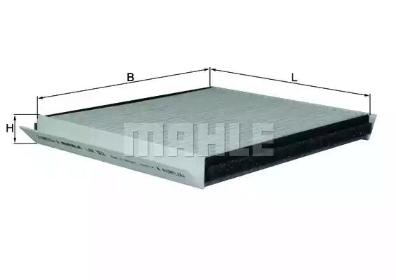 Фільтр повітря у внутрішній простір LAK362 MAHLE KNECHT