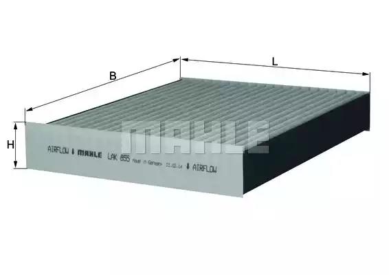 Фільтр повітря у внутрішній простір LAK855 MAHLE KNECHT