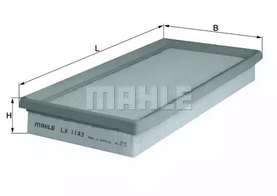 Фільтр повітряний LX1143 MAHLE KNECHT