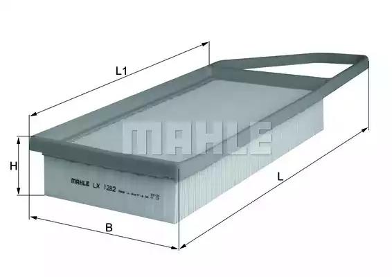 Фільтр повітряний LX1282 MAHLE KNECHT