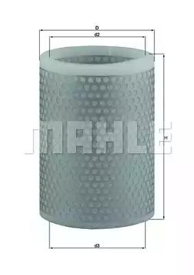 Повітряний фільтр LX136 MAHLE KNECHT
