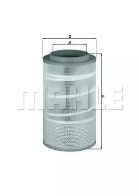 Повітряний фільтр LX1457 MAHLE KNECHT