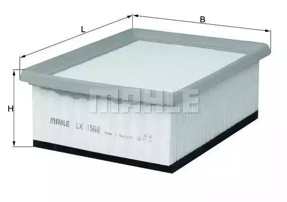 Фільтр повітряний LX1568 MAHLE KNECHT