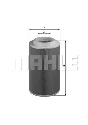 Повітряний фільтр LX1801 MAHLE KNECHT