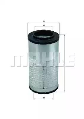 Повітряний фільтр LX2066 MAHLE KNECHT