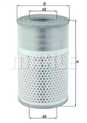 Повітряний фільтр LX2079 MAHLE KNECHT