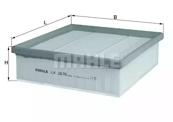 Повітряний фільтр LX2676 MAHLE KNECHT
