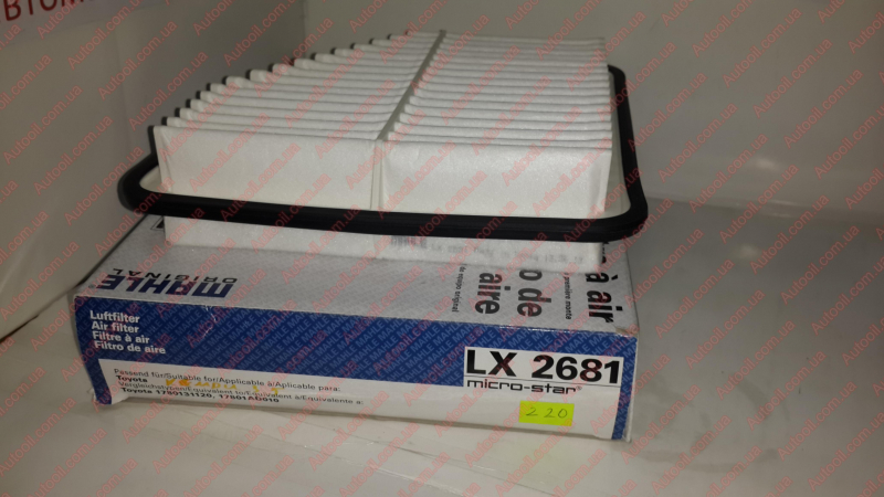 Фільтр повітряний camry 3.5 08-11/rav iii 4 2.0/2.4 05- LX2681 MAHLE KNECHT