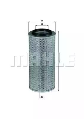 Повітряний фільтр LX275 MAHLE KNECHT