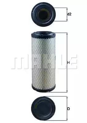 Повітряний фільтр LX2958 MAHLE KNECHT