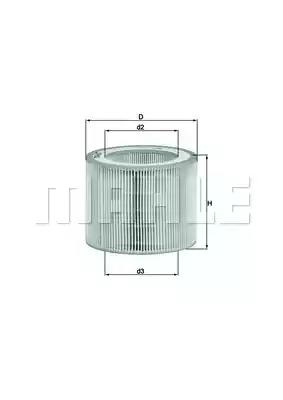 Повітряний фільтр LX3009 MAHLE KNECHT