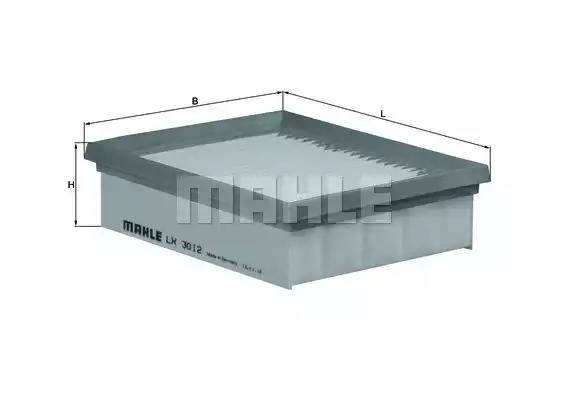 Воздушный фильтр LX3012 MAHLE KNECHT