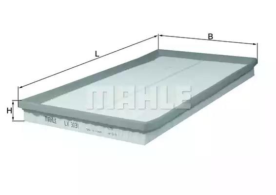 Фільтр повітряний mahle LX3031 MAHLE KNECHT