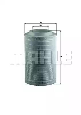 Повітряний фільтр LX3117 MAHLE KNECHT