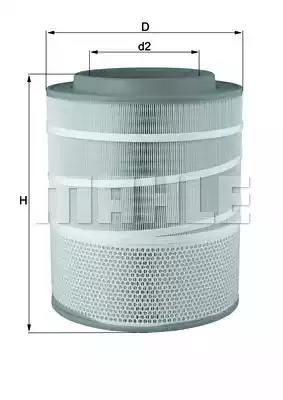 Повітряний фільтр LX3141 MAHLE KNECHT