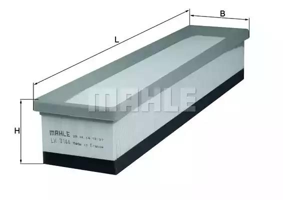Фильтр воздушный mahle LX3144 MAHLE KNECHT