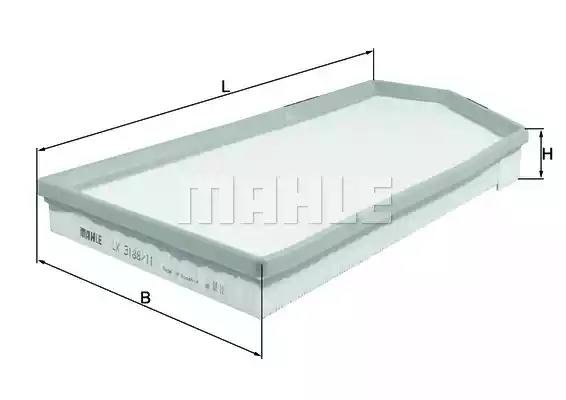 Повітряний фільтр LX318811 MAHLE KNECHT