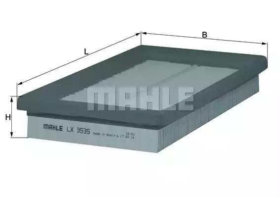 Aфільтр повітряний mahle fiat 500 LX3535 MAHLE KNECHT