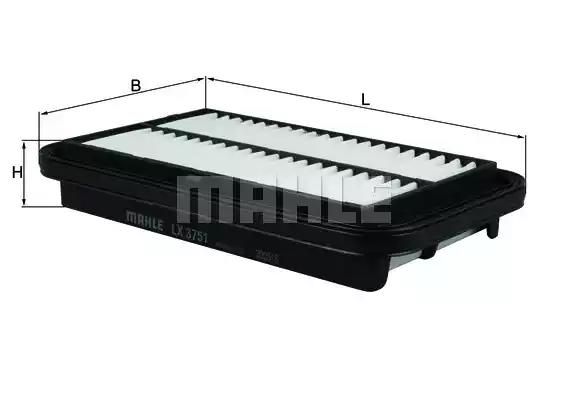 Повітряний фільтр LX3751 MAHLE KNECHT