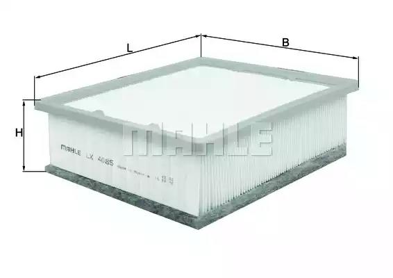 Повітряний фільтр LX4085 MAHLE KNECHT