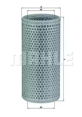 Aфільтр повітряний mahle citroen peugeot LX502 MAHLE KNECHT