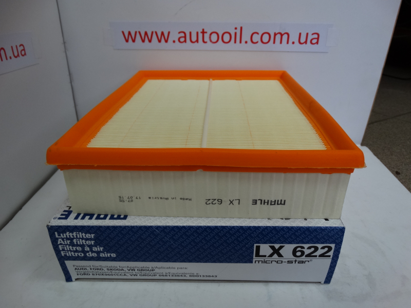Фільтр повітряний passat b5/a4/a6 1.6-2.8/1.9tdi 97 LX622 MAHLE KNECHT