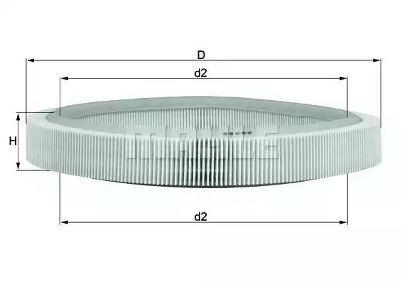 Повітряний фільтр LX65 MAHLE KNECHT