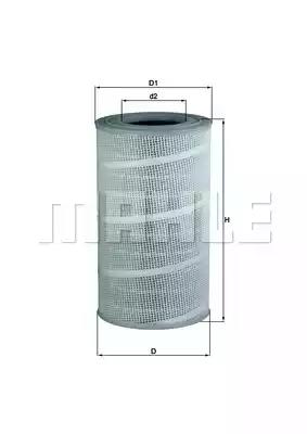 Повітряний фільтр LX712 MAHLE KNECHT