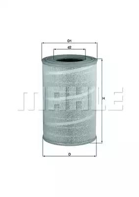 Повітряний фільтр LX713 MAHLE KNECHT